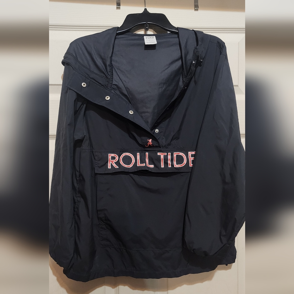 Pink Roll Tide Black Windbreaker Jacket